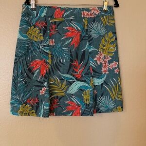 Ripskirt Hawaii Tropical Mini Skirt Floral Fabric Size M